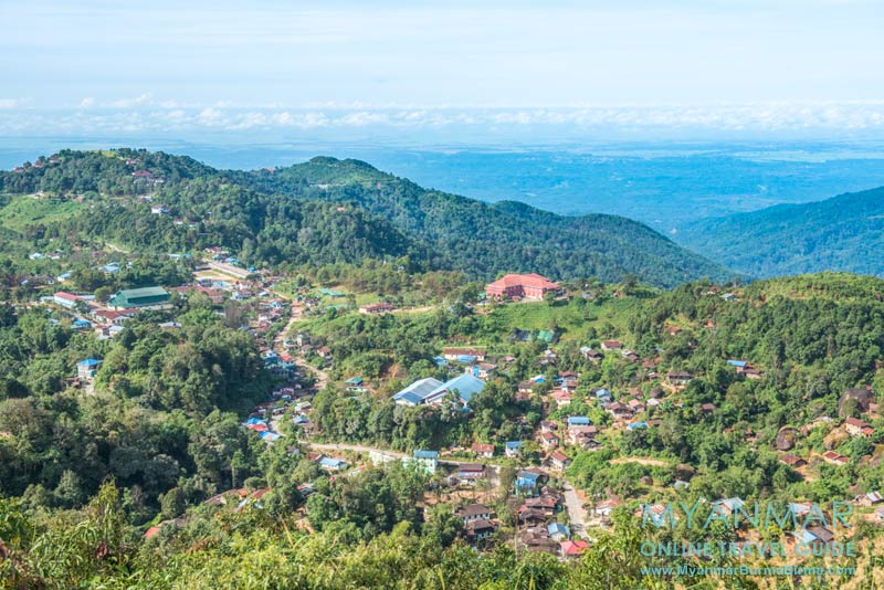 Thandaunggyi, Ausblick auf den Ort