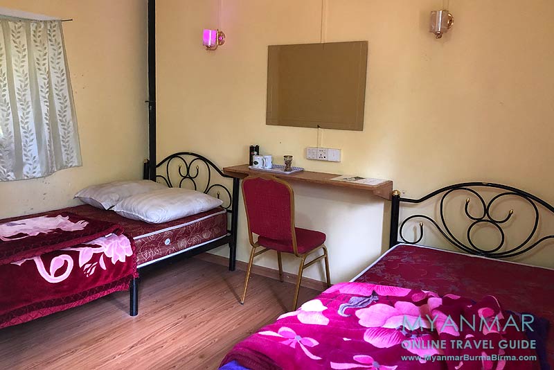 Myanmar Reisetipps | Thandaunggyi | Doppelzimmer im Neubau von Kaing's Villa Bed & Breakfast