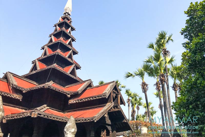 Myanmar Reisetipps | Umgebung von Mandalay | Inwa | Teakholzkloster Bagaya Kyaung, eine Attraktion außerhalb der Stadtmauer