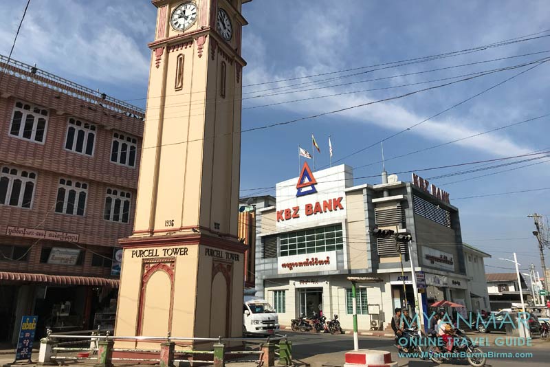 Myanmar Reisetipps | Pyin U Lwin | KBZ Bank am Purcell Tower