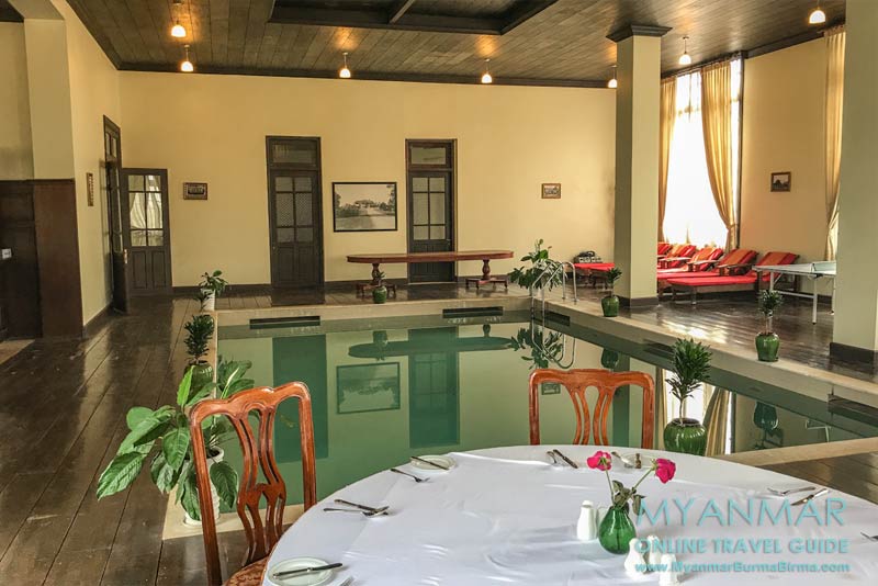 Myanmar Reisetipps | Pyin U Lwin | Indoor-Pool im Governor's House