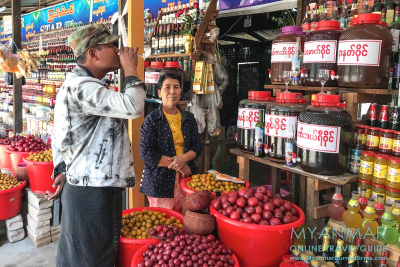 Myanmar Reisetipps | Pyin U Lwin | Weinverkostung am Pwe-Kauk-Wasserfall