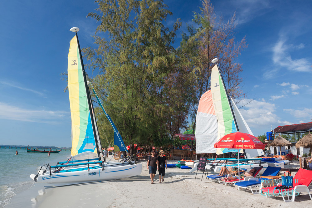 Kambodscha, Sihanoukville, Otres 2 Beach ist ca. zwei Kilometer lang