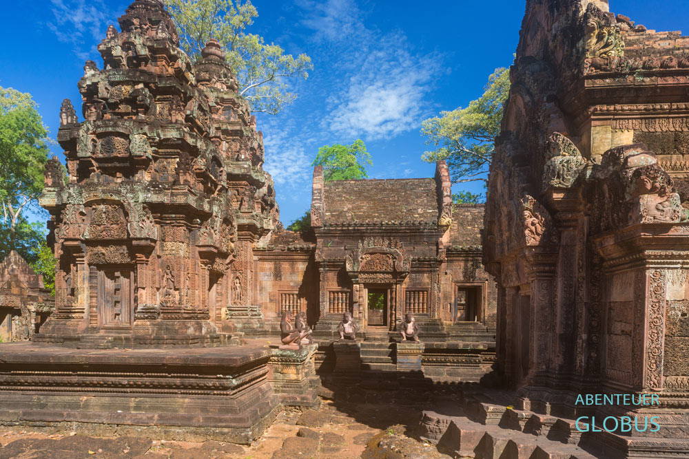 Tempel Banteay Srei mit den Reliefs: Tipps und Sehenswürdigkeiten für Angkor und Siem Reap
