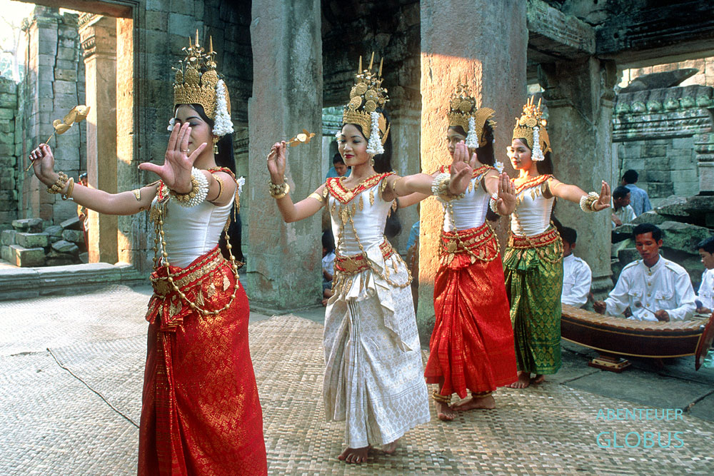 Apsara-Tanz im Tempel Preah Khan in Angkor