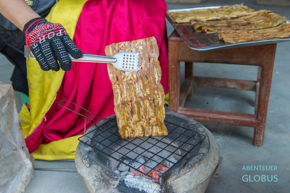 Spezialität aus Battambang: Diese Bananenchips werden aus hauchdünnen Bananenscheiben hergestellt.