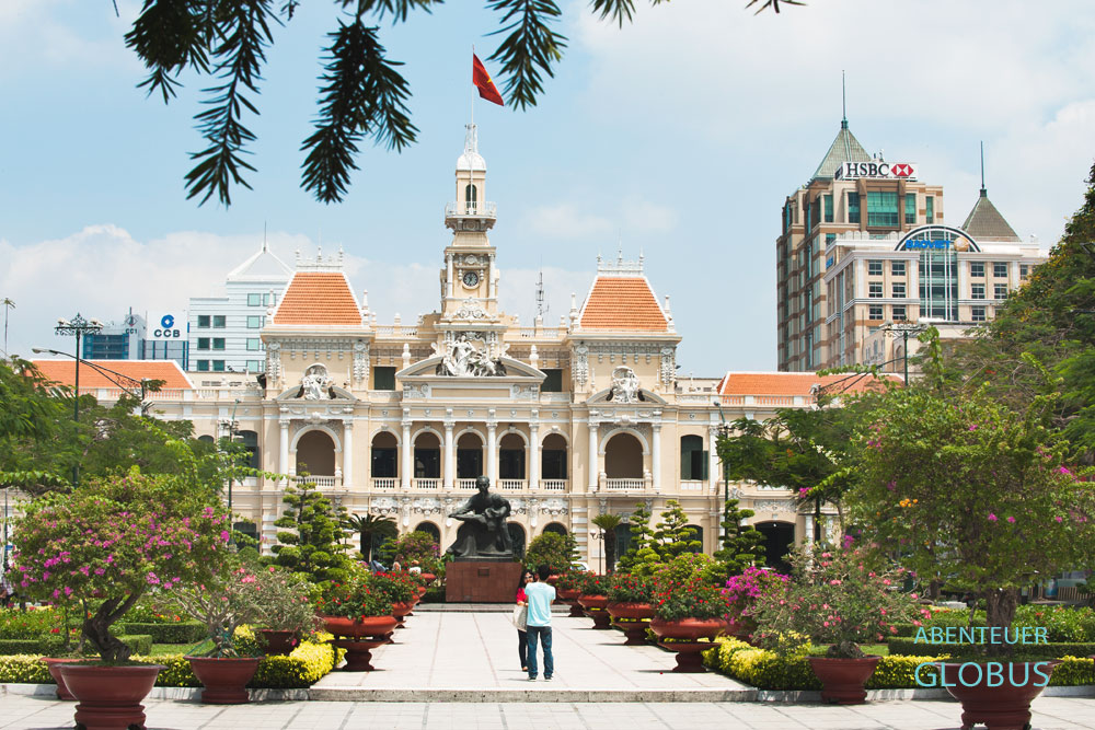 Das im Stadtzentrum von Ho Chi Minh City liegende ehemalige Hotel de Ville von Saigon ist seit 1975 Sitz des Volkskomitees.
