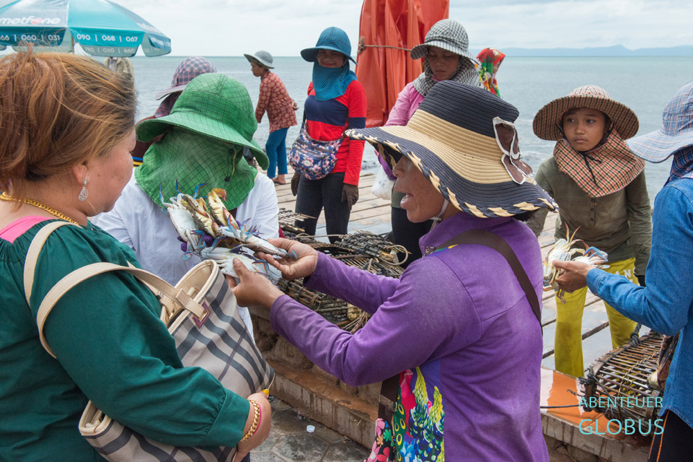 Krabbenmarkt in Kep ist das Highlight für Kambodschaner und Touristen
