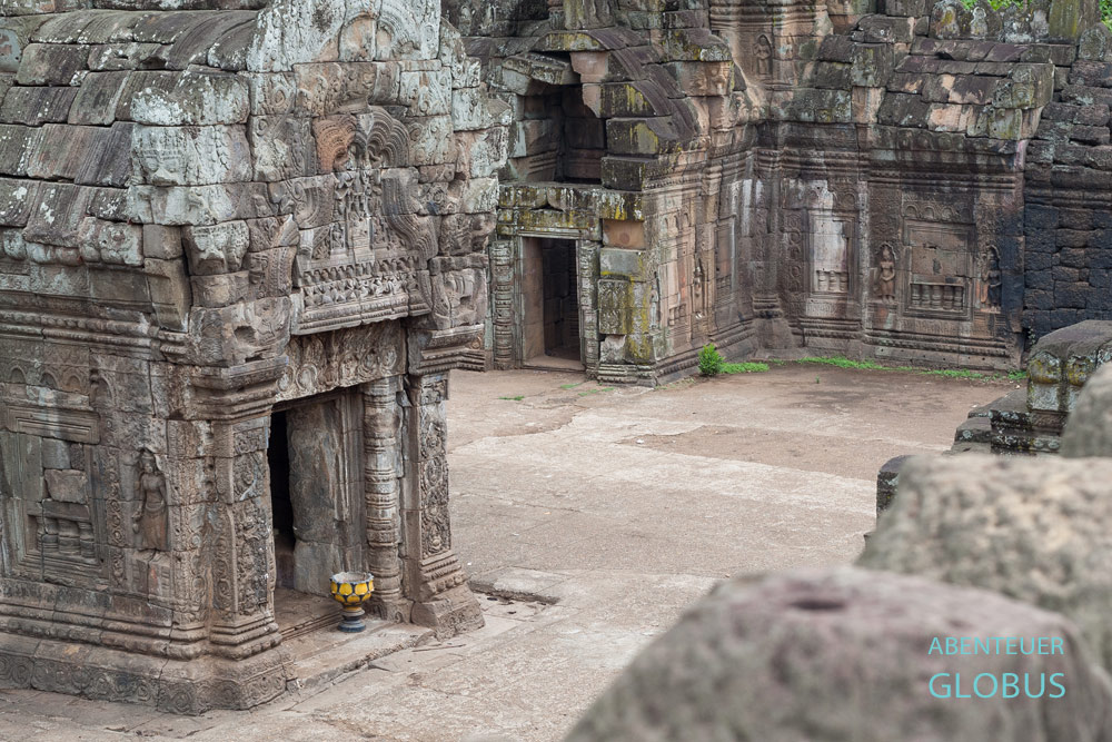 Kambodscha, Kampong Cham, Wat Nokor wurde unter Khmer-König Jayarvarman VII. im 11. Jahrhundert errichtet.