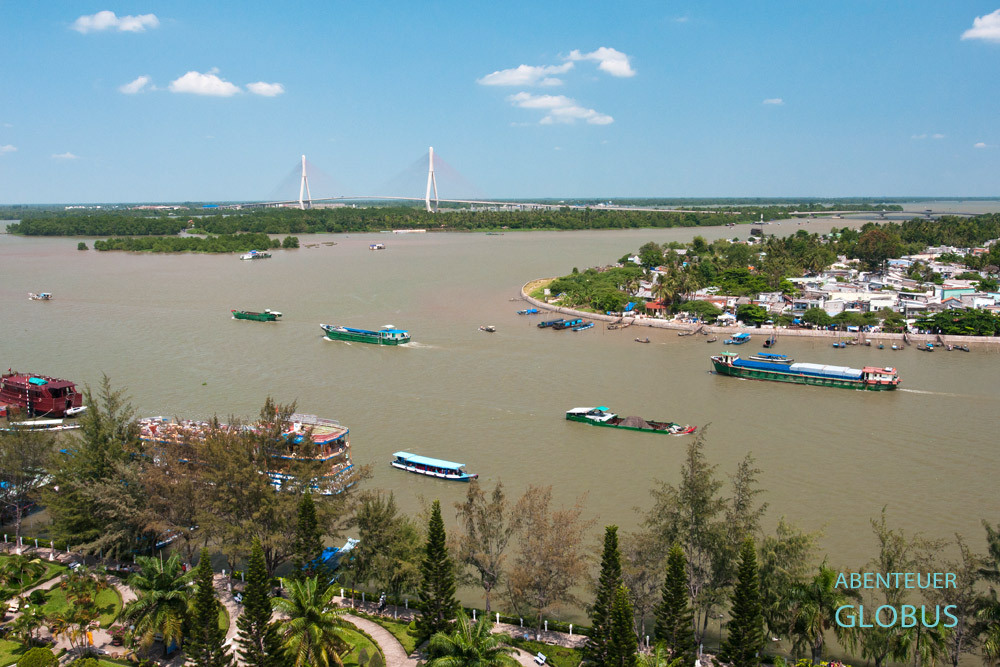 In Can Tho fließen die Flüsse Can Tho und Hau Giang (Bassac-Fluss) sowie der Cai-Khe-Kanal zusammen.