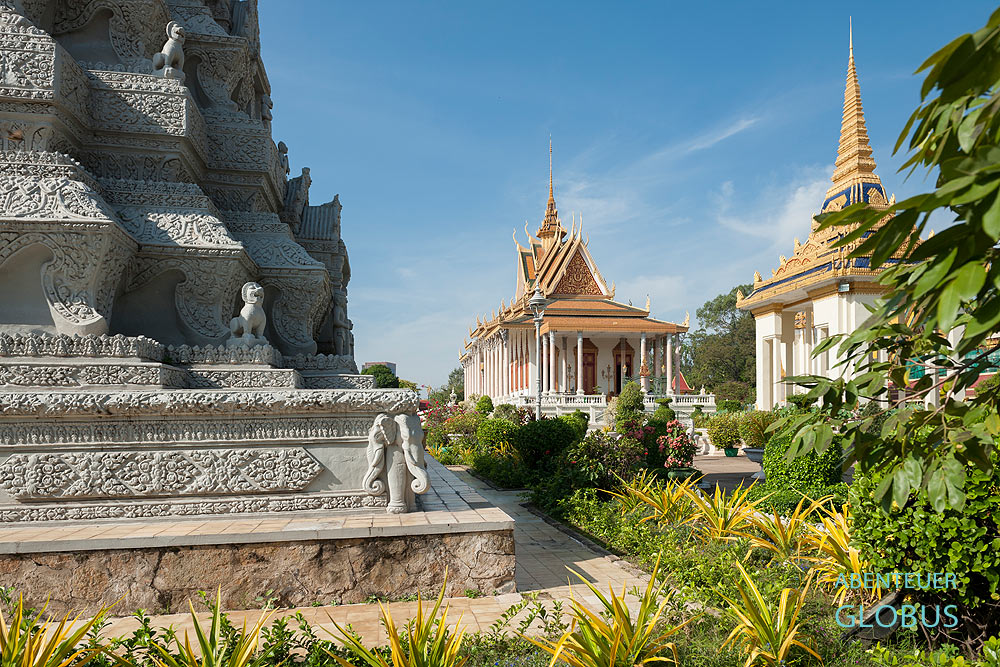 Kambodscha, Phnom Penh, Königspalast, Silberpagode heißt offiziell Wat Ubaosoth Ratanaram.