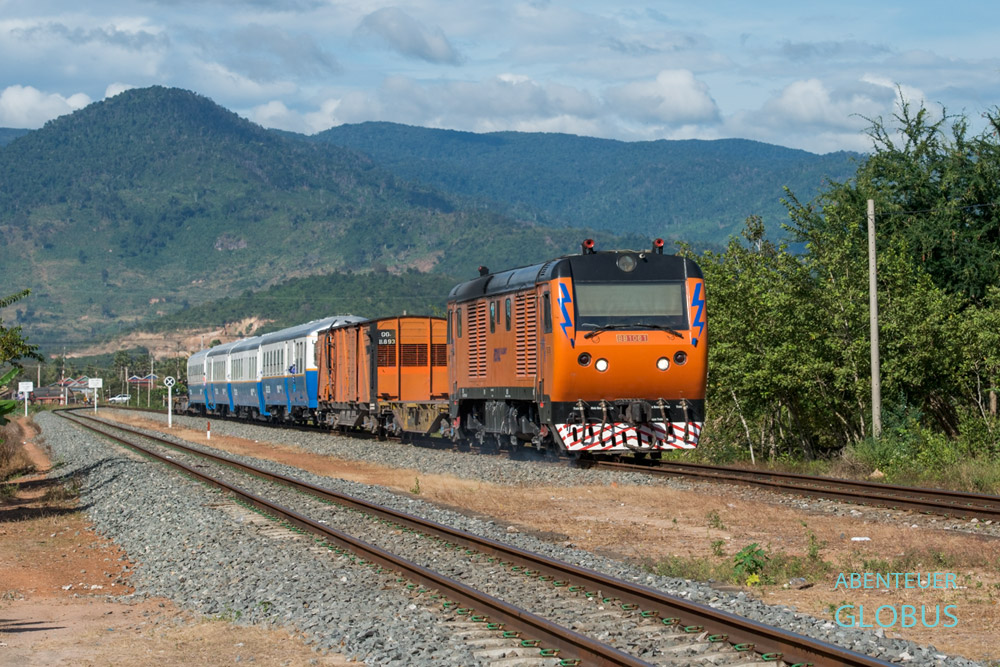 Zug von Phnom Penh nach Sihanoukville: Eisenbahnreisen sind in Kambodscha noch ein Abenteuer