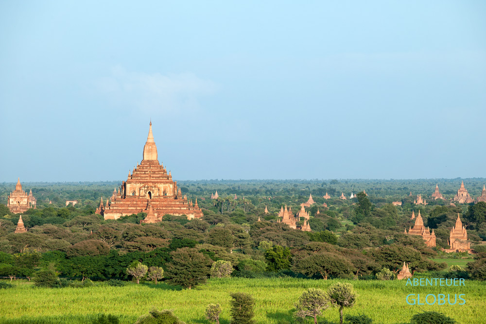 Der buddhistische Htilominlo-Tempel befindet sich im Norden von Bagans Tempelebene.
