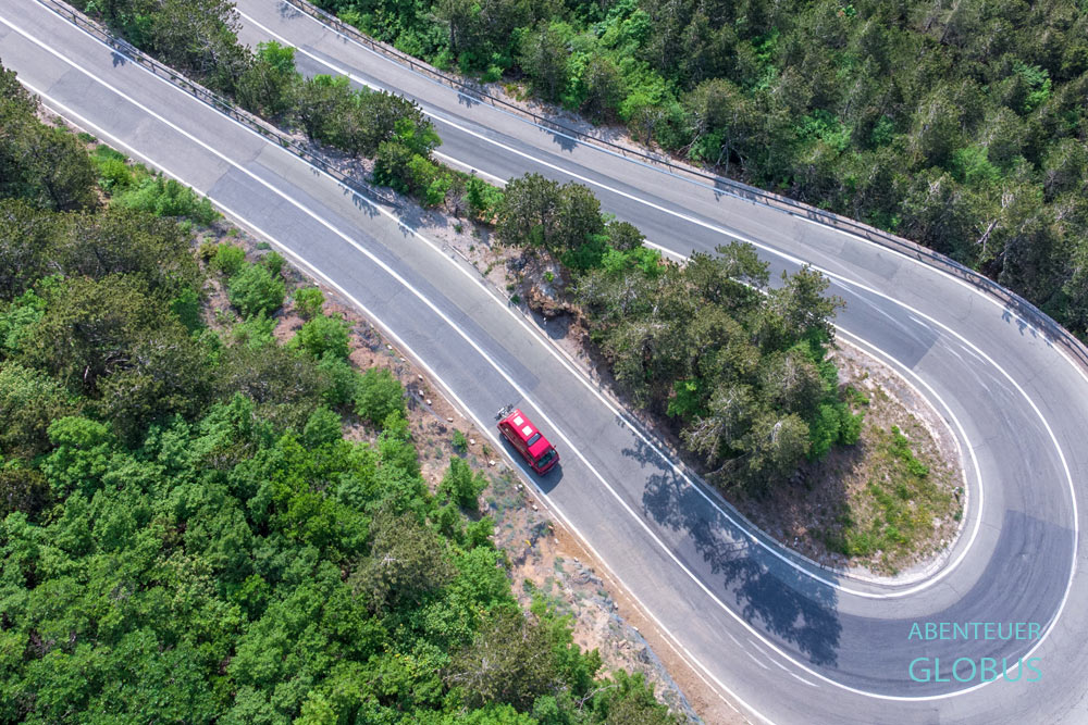 Kürzeste Anreise von der Adriaküste (ab Senj) zum Nationalpark Plitvicer Seen