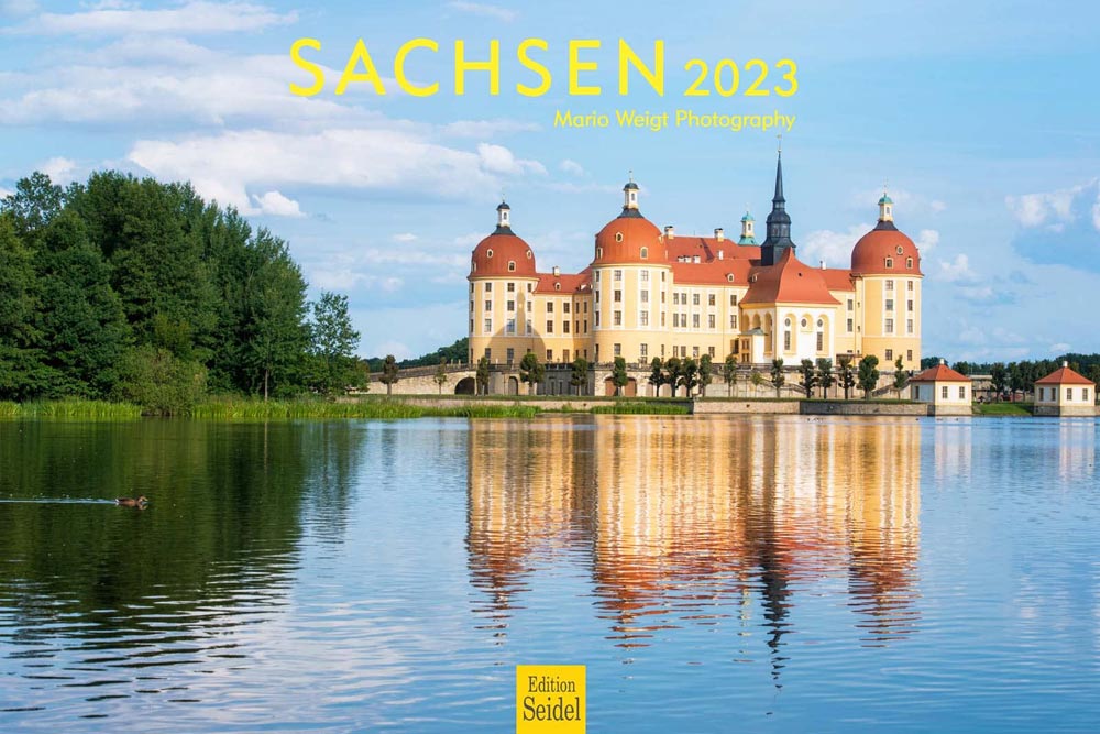 Kalender Sachsen 2023 mit der Meißen, Leipzig, Dresden, Pillnitz, Kriebstein und Ostritz.