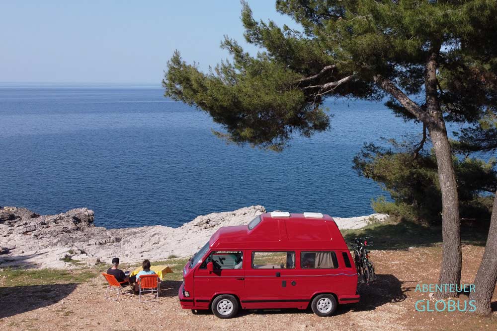 Freistehen und Wildcamping mit dem Camper in Kroatien - die schönsten Stellplätze