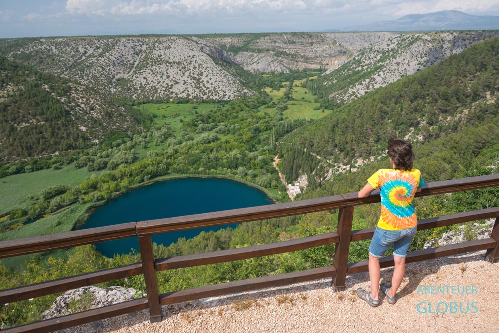 Aussichtspunkt am See Torak im Krka-Nationalpark 
