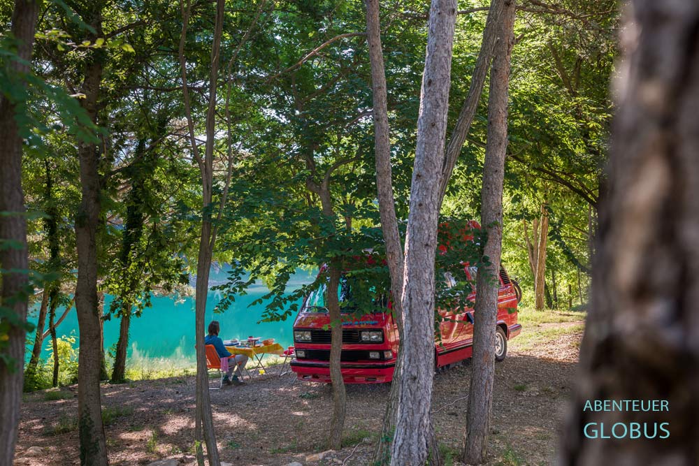 Campingplatz Peruca am Perucka-See bei Vrlika in Kroatien