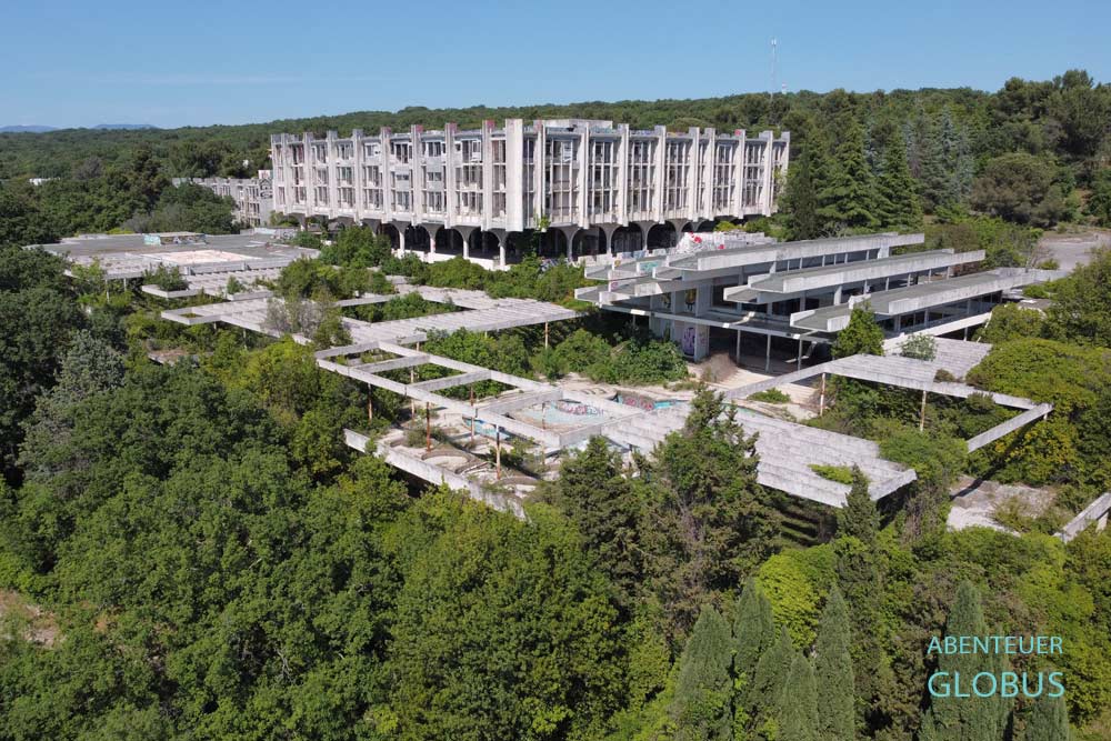 Luftaufnahme vom Hotelkomplex Haludovo auf der Insel Krk in Kroatien