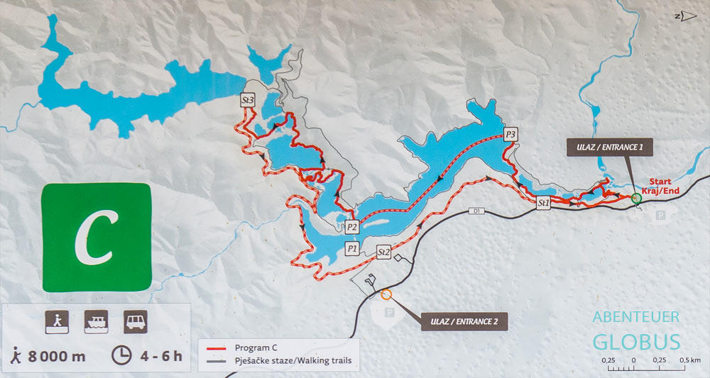 Beliebtester Wanderweg C um die Plitvicer Seen, inklusiv Boot- und Busfahrt