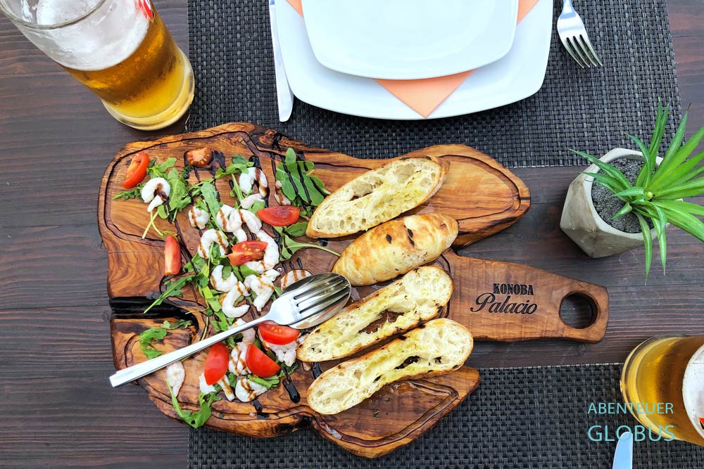 Vorspeise in der Konoba Palacio im Dorf Naklice in Kroatien