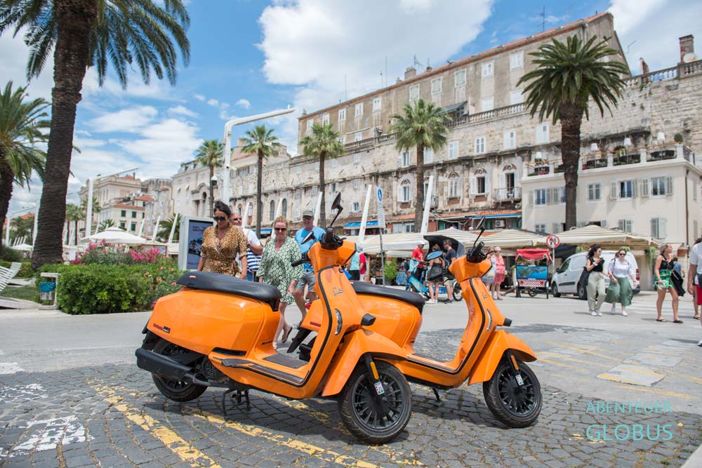 Uferpromenade Riva zwischen Diokletianpalast und Adria in Split
