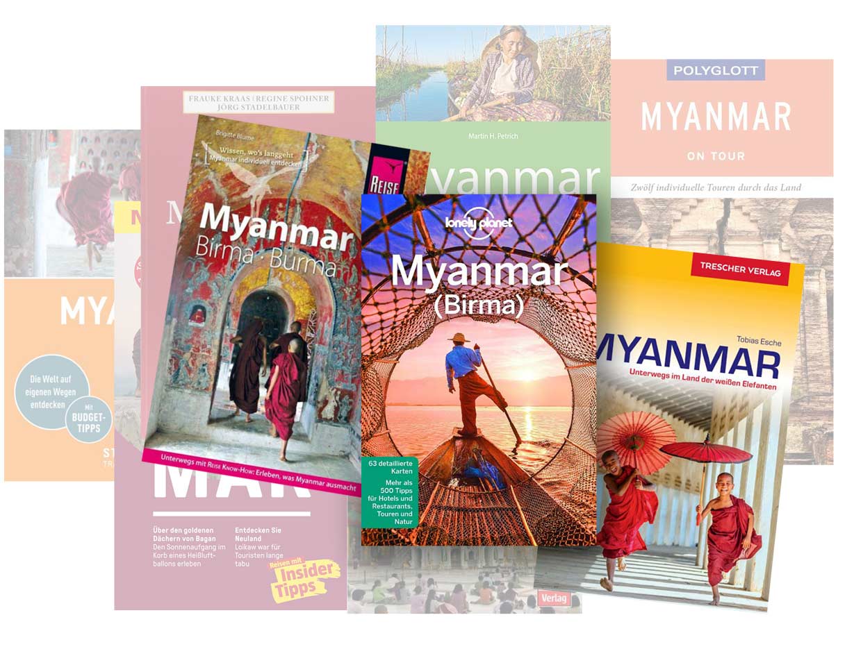 Die besten und aktuellsten Reiseführer für Myanmar