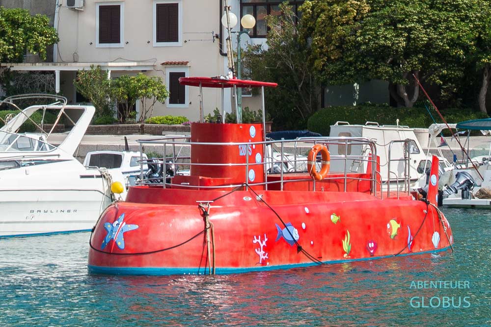 Ausflüge von der Stadt Krk: Semi-U-Boot-Tour für die Kinder