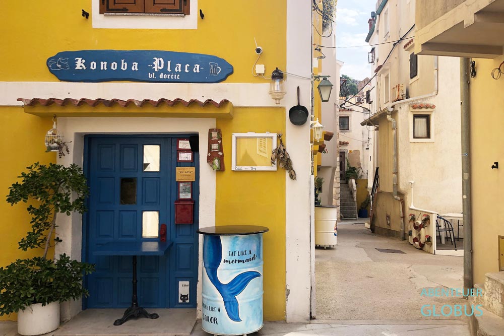 Baska auf der Insel Krk: Restaurant Konoba Plaza in der Altstadt