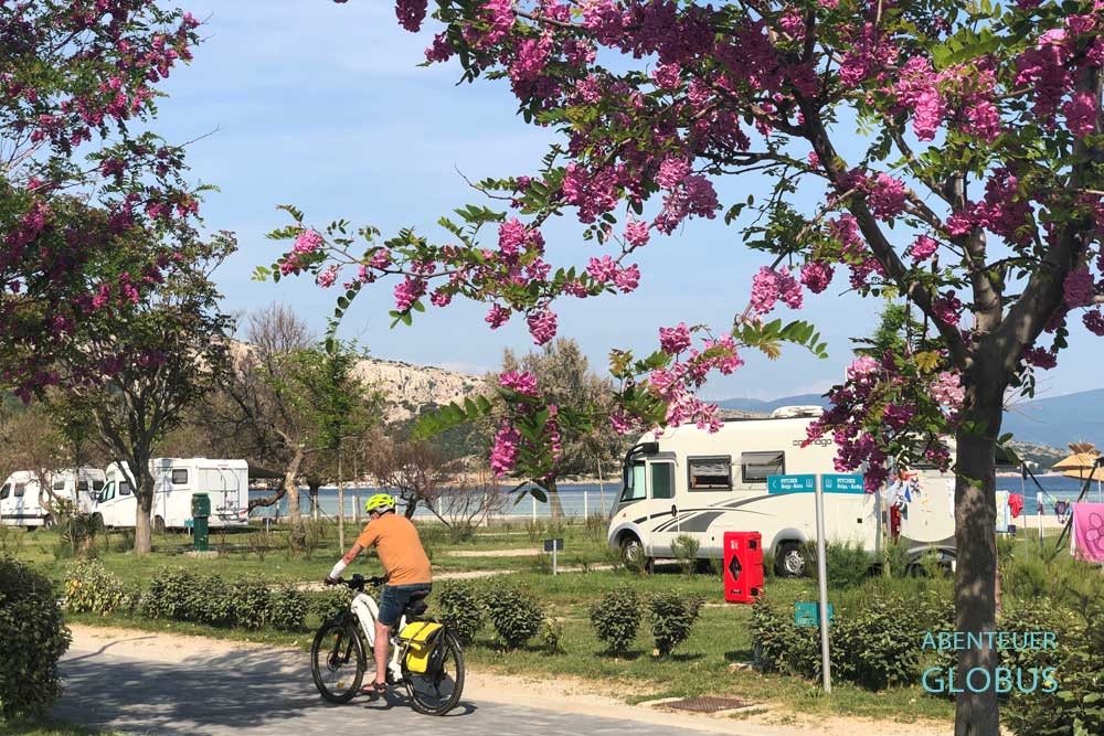 Baska Beach Camping Resort: Stellplätze mit Meerblick in Baska auf der Insel Krk in Kroatien
