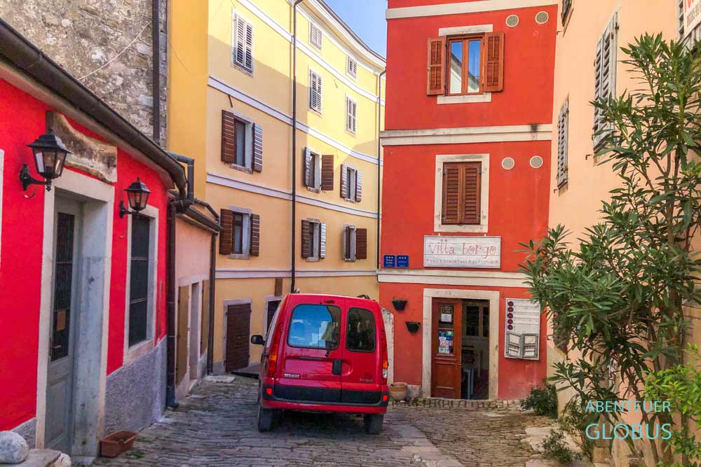 Unterkunft Villa Borgo in dem Bergdorf Motovun auf Istrien in Kroatien