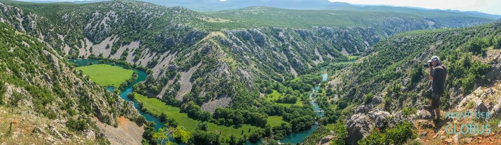 Naturpark Velebit: Krupa-Schlucht mit Brücke Kudin Most in der Krupa-Schlucht beim Zrmanja Canyon