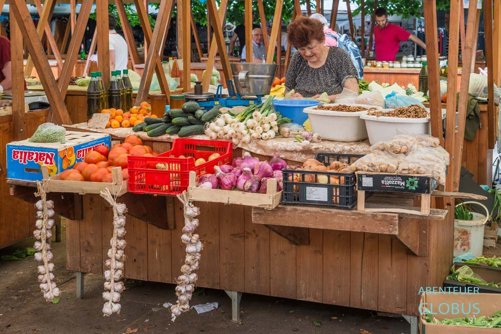 Hauptmarkt in der Altstadt von Zadar