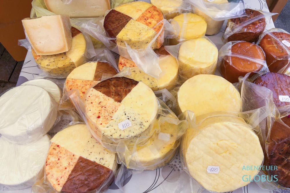 Käsespezialitäten auf dem Hauptmarkt