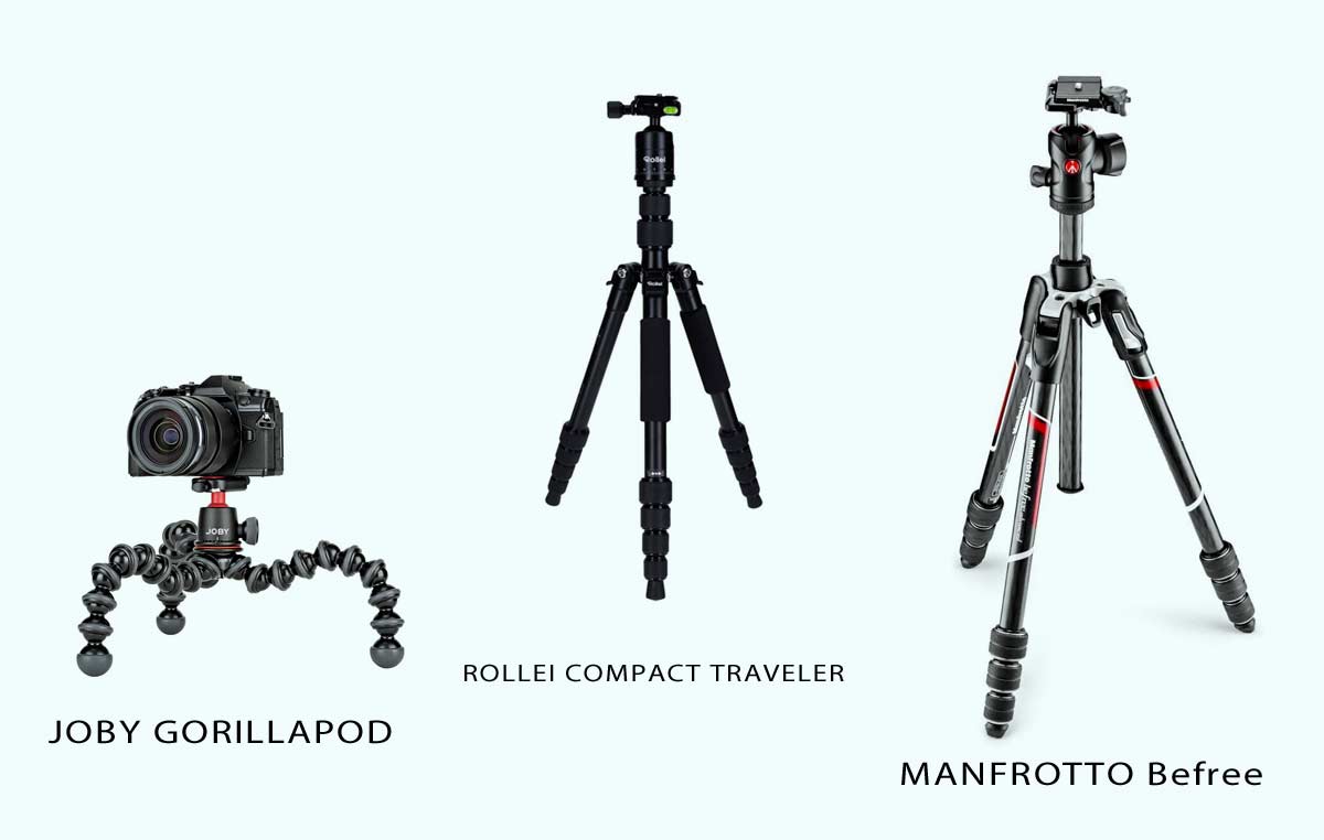 Checkliste, Packliste und Fotoausrüstung für Südostasien, Thailand, Kambodscha, Myanmar, Vietnam: Stative und GorillaPod