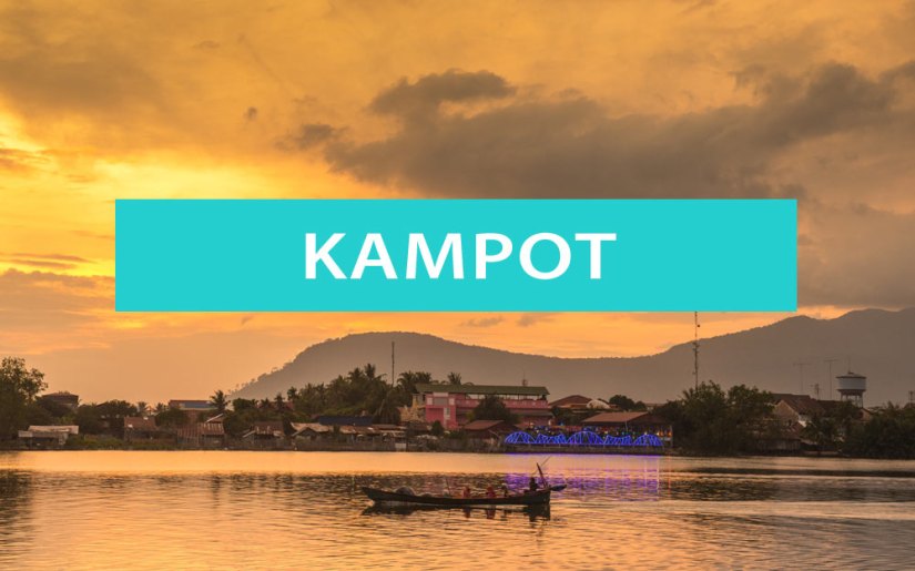 Tipps für Kampot und Kep: Abendstimmung am Kampot River