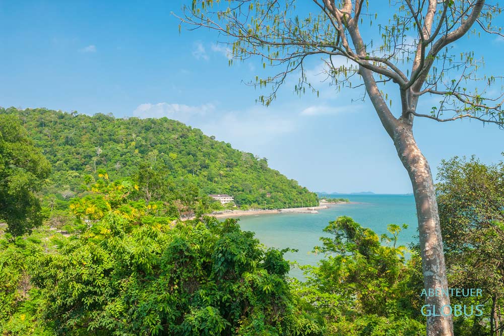 Kep Beach in Kep: Blick von der ehemaligen Villa und Residenz von König Sihanouk