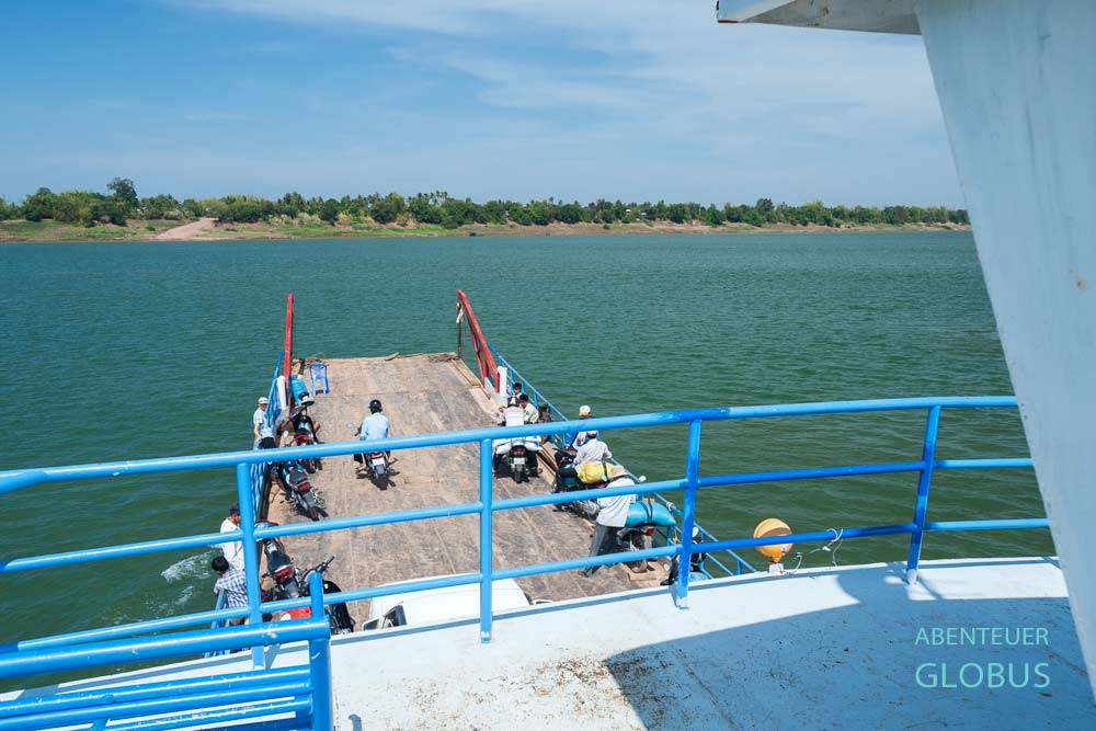 Tipps für Kratie: Fähre über den Mekong zur Insel Koh Trong