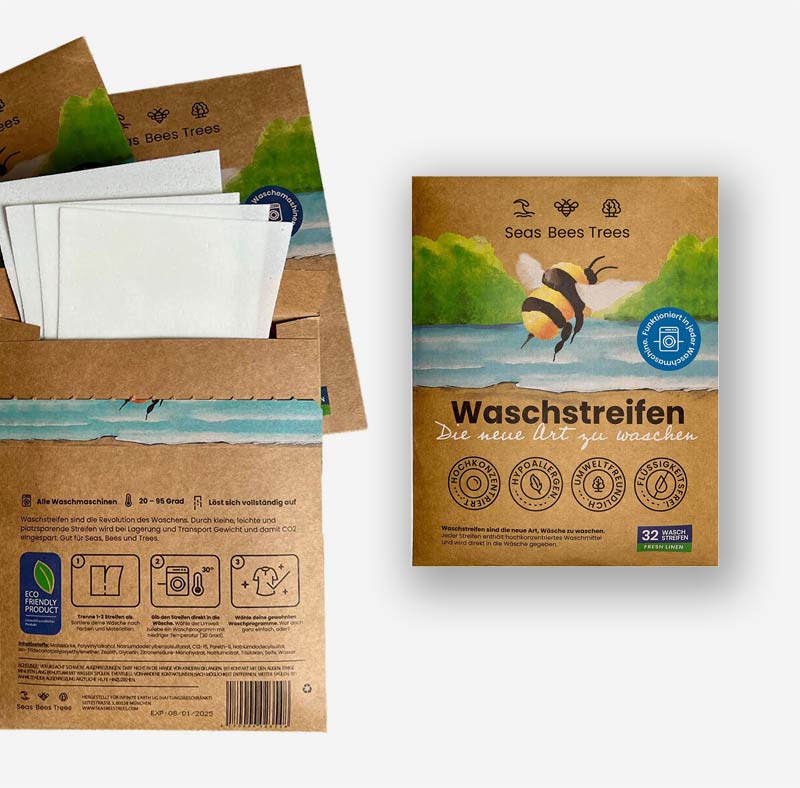 Waschmittelstreifen für die schnelle Wäsche in Kroatien.