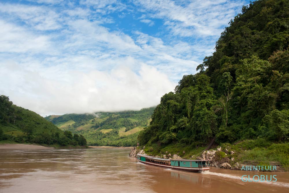 Anreise von Houay Xay nach Luang Prabang mit dem Slow Boat auf dem Mekong
