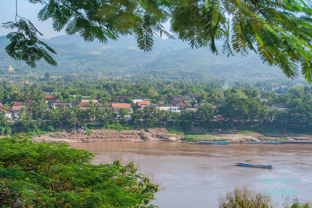Tipps für Luang Prabang: Blick vom Wat Xieng Mene auf die Königsstadt Luang Prabang