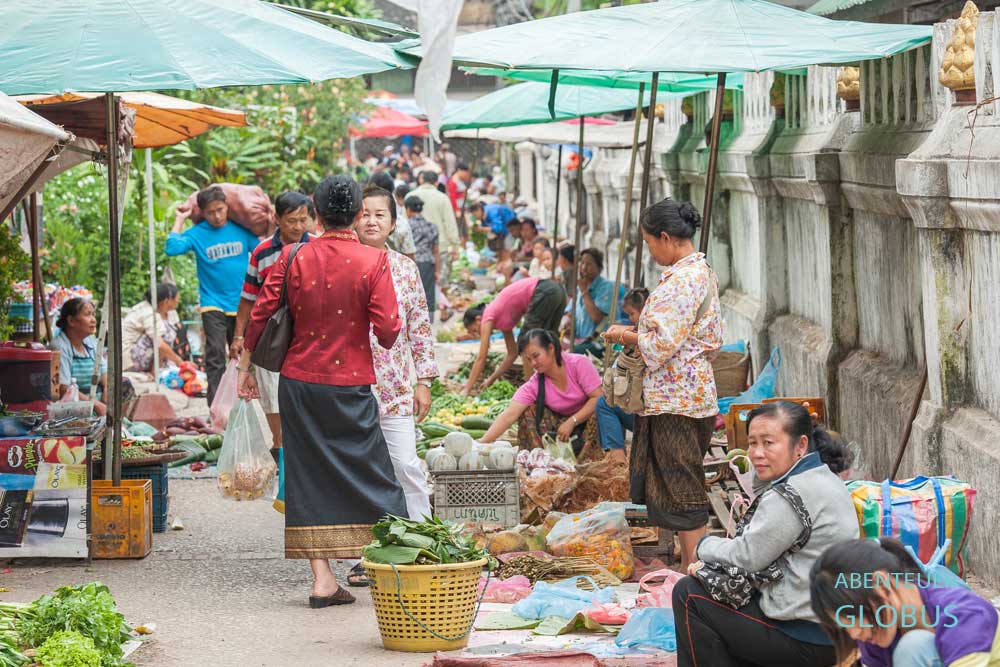 Tipps und Highlights für Luang Prabang: Morgenmarkt Talat Tha Heua