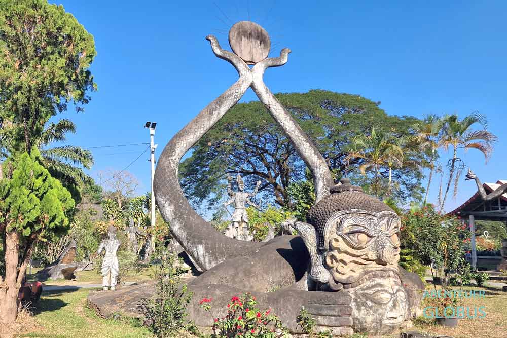 Highlights und Tipps für Vientiane: Buddha-Park Wat Xieng Khouane Luang liegt am Mekongufer.