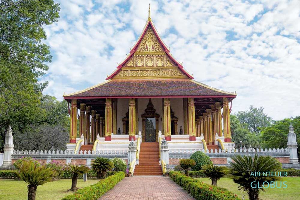 Sehenswürdigkeiten und Tipps für Vientiane: Museum Ho Phra Keo beherbergt viele Buddhas.