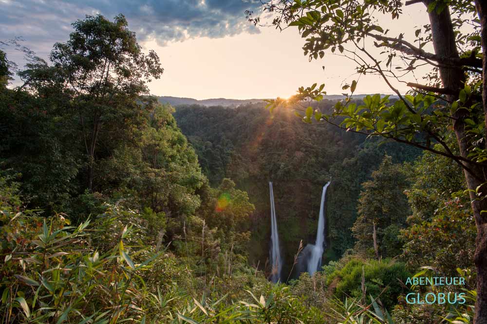 Bolaven-Plateau bei Pakse: Wasserfall Tad Fan