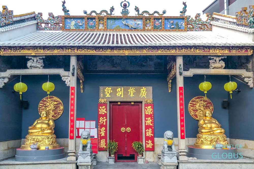 Schrein Kuan Yin in Chinatown von Bangkok