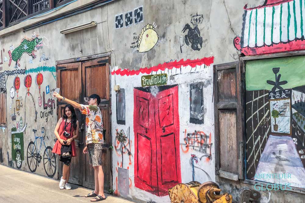 Streetart und Graffiti im Viertel Talat Noi