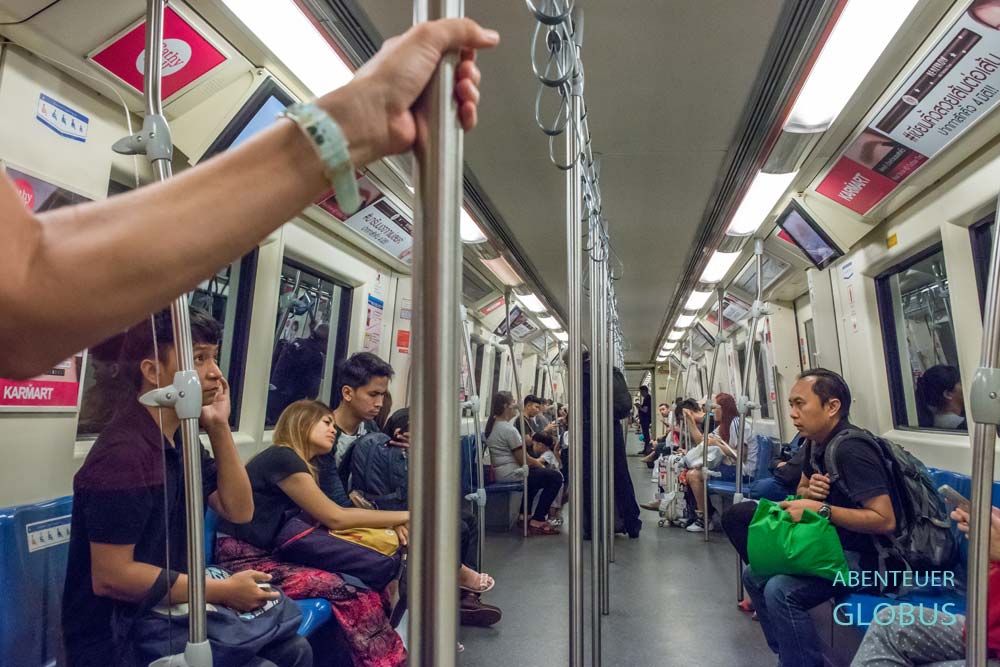 Verkehrsmittel in der Hauptstadt Bangkok: Hochbahn Skytrain (BTS)