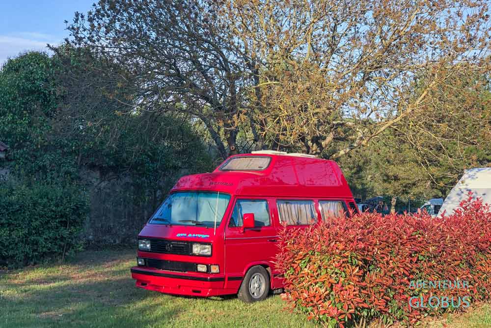 Stellplatz auf dem Campingplatz Maistra Camping Polari in Rovinj in Istrien, Kroatien