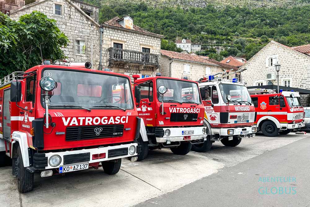 Feuerwehr in Perast
